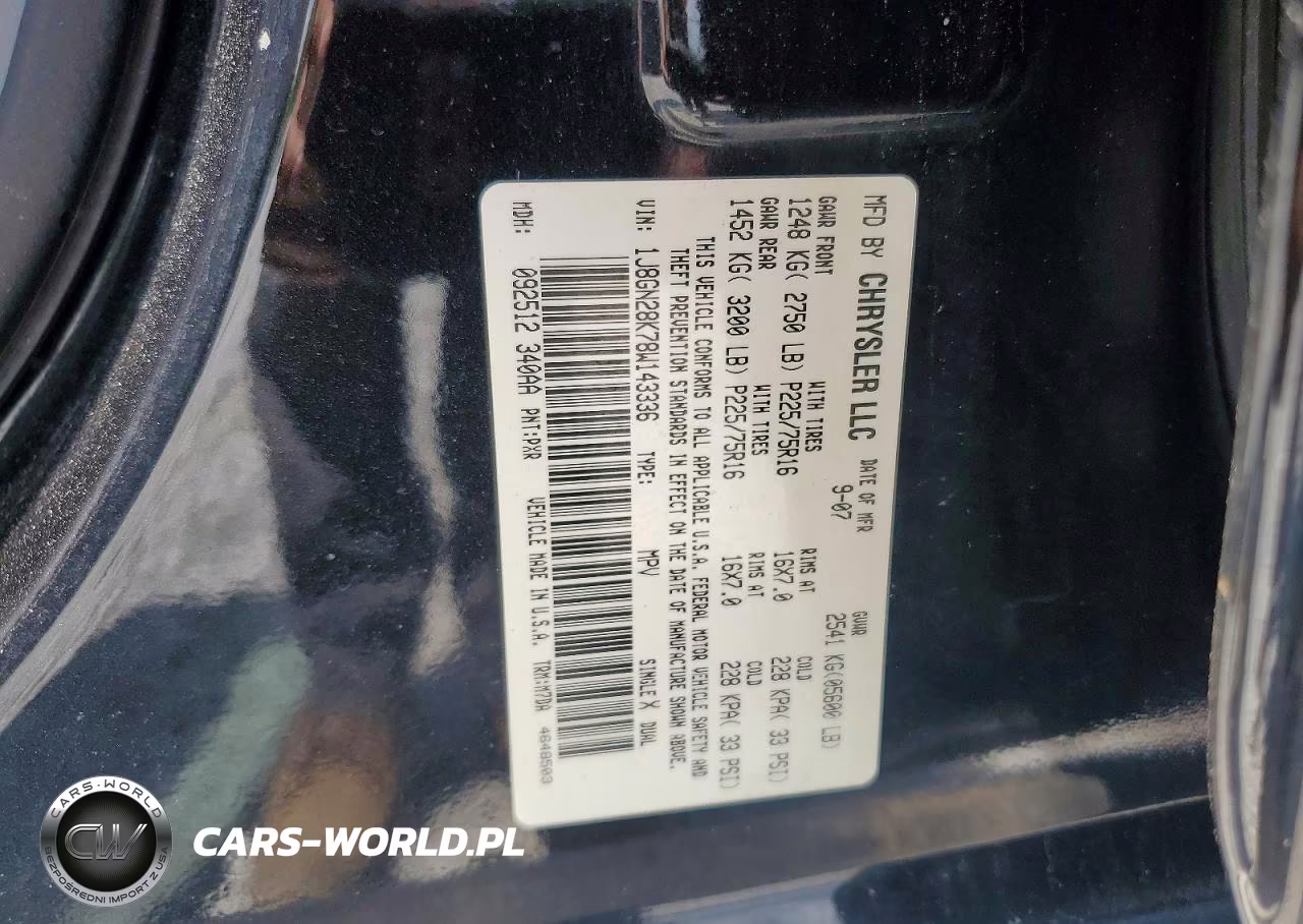 2008 Jeep Liberty Sport VIN:1J8GN28K78W143336 - 12
