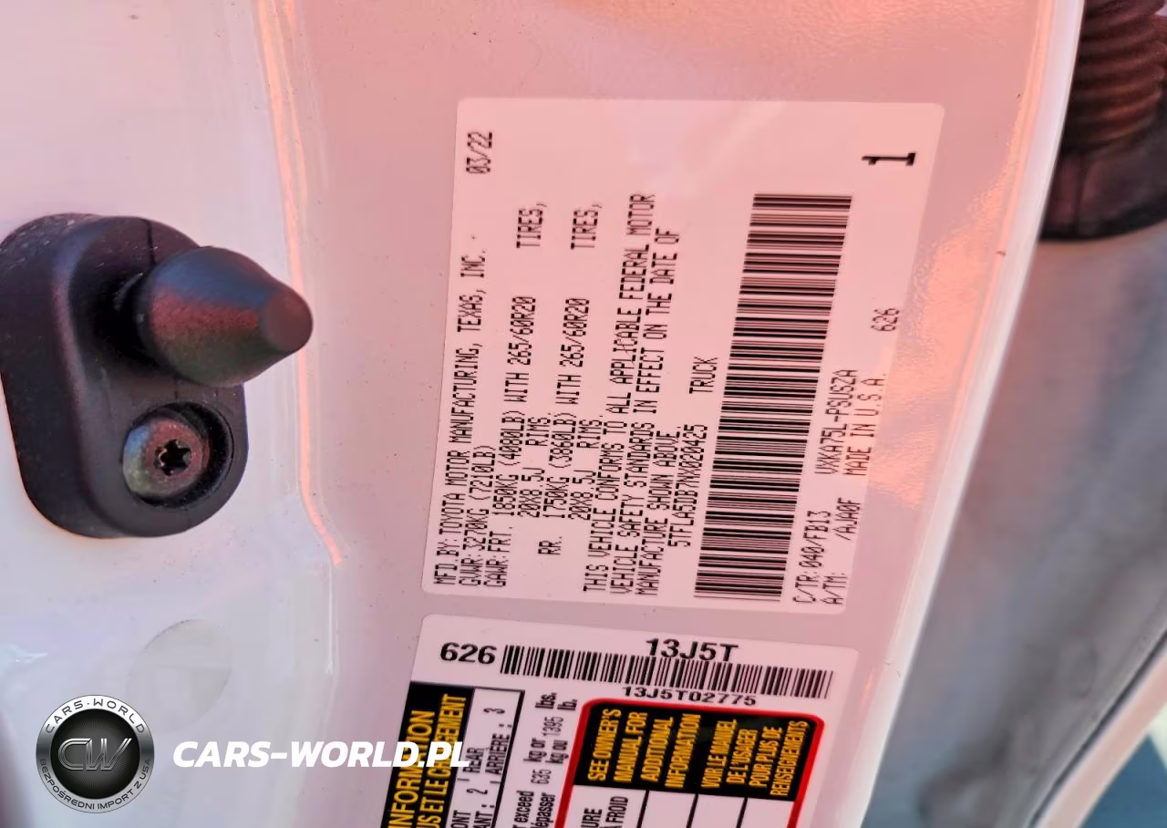 2022 Toyota Tundra Sr5 VIN:5TFLA5DB7NX020425 - 12