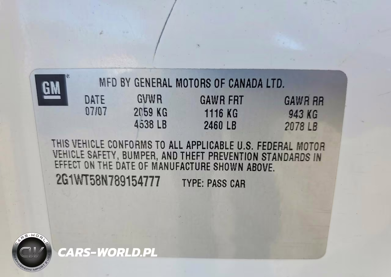 2008 Chevrolet Impala Lt VIN:2G1WT58N789154777 - 12
