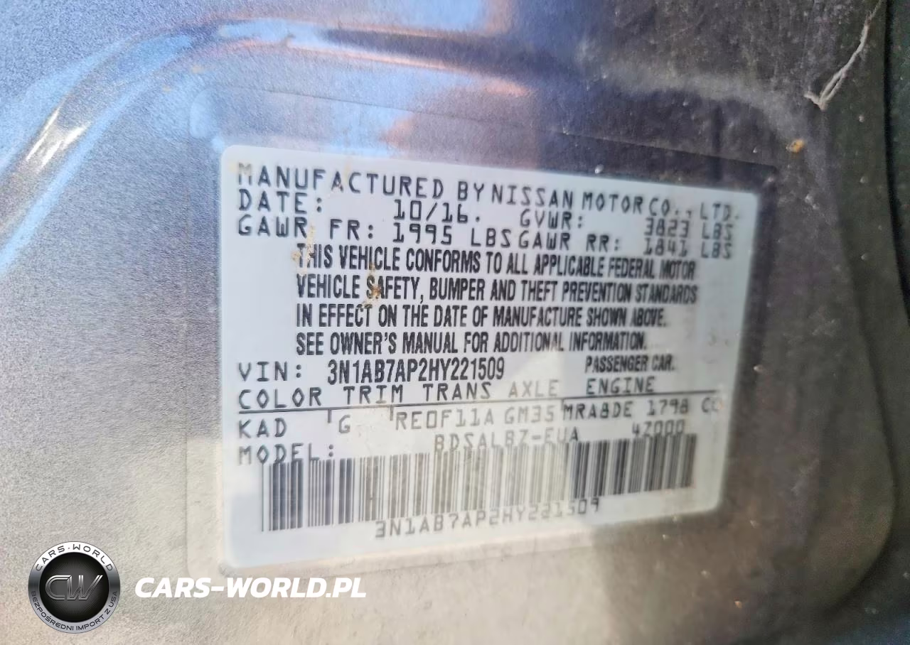 2017 Nissan Sentra S VIN:3N1AB7AP2HY221509 - 13
