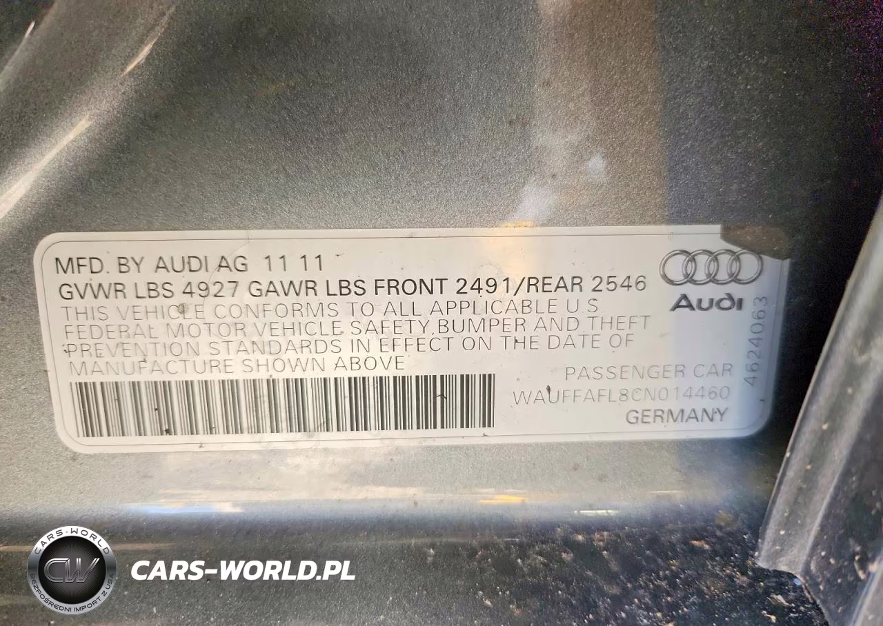 2012 Audi A4 Premium Plus VIN:WAUFFAFL8CN014460 - 12