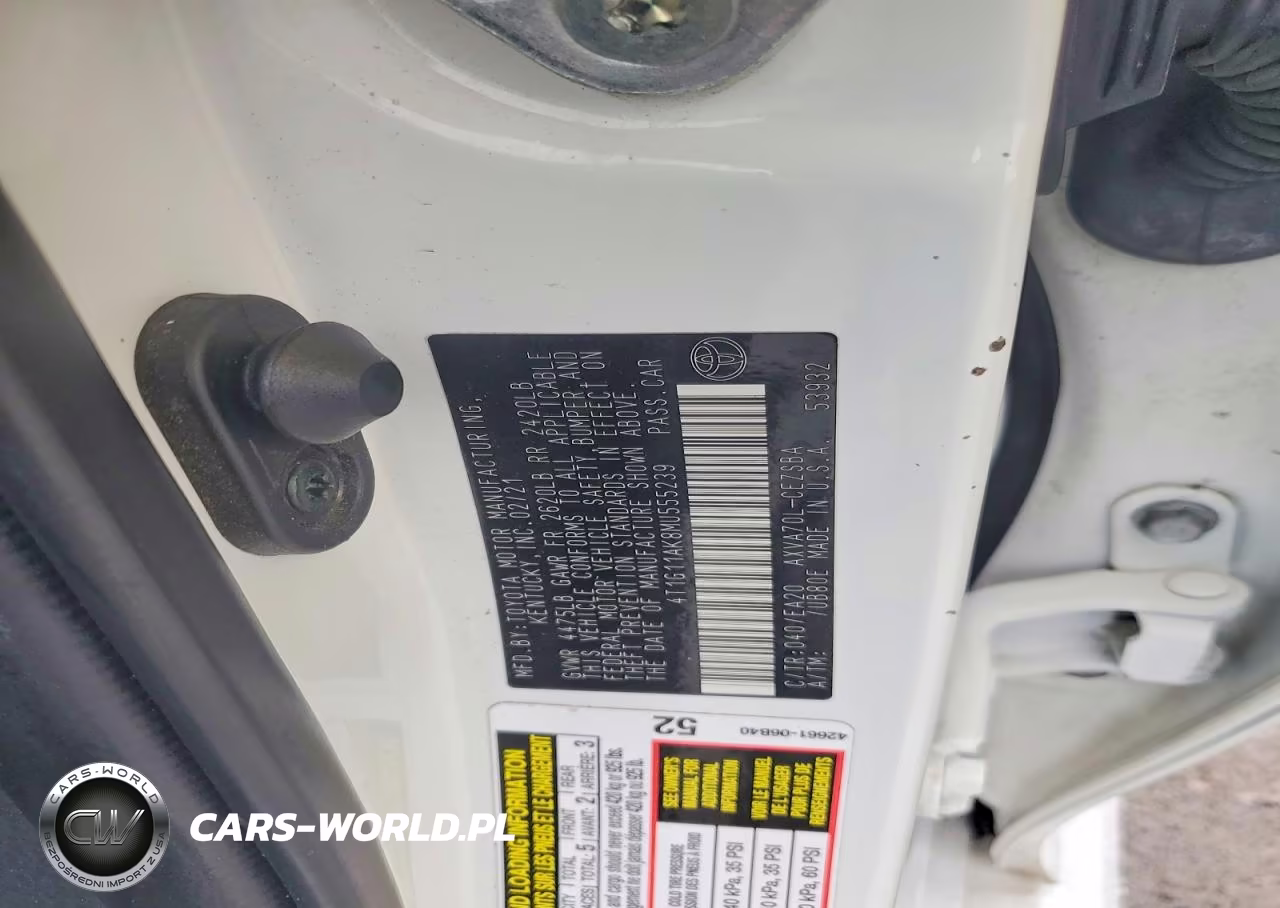 2021 Toyota Camry Se VIN:4T1G11AK8MU555239 - 12
