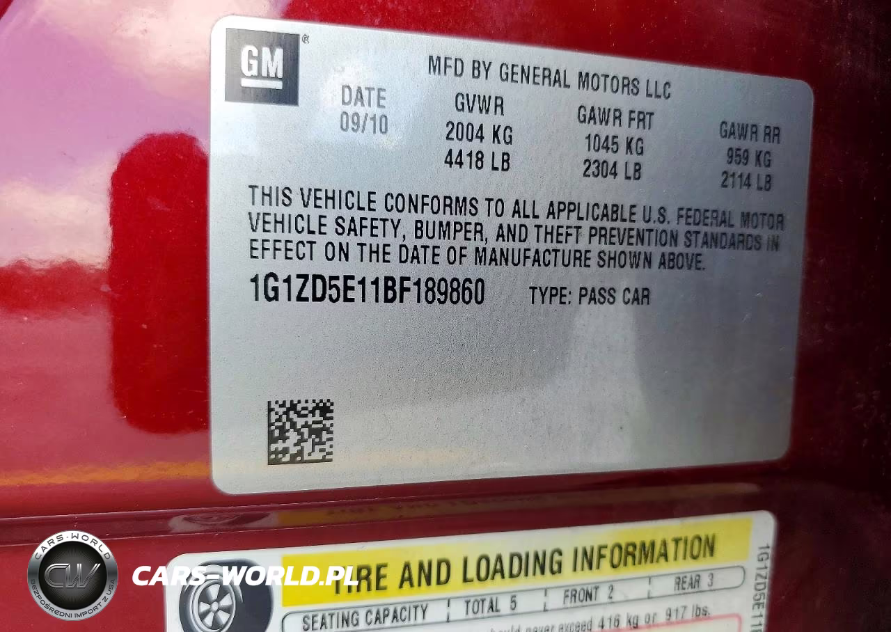 2011 Chevrolet Malibu 2Lt VIN:1G1ZD5E11BF189860 - 12