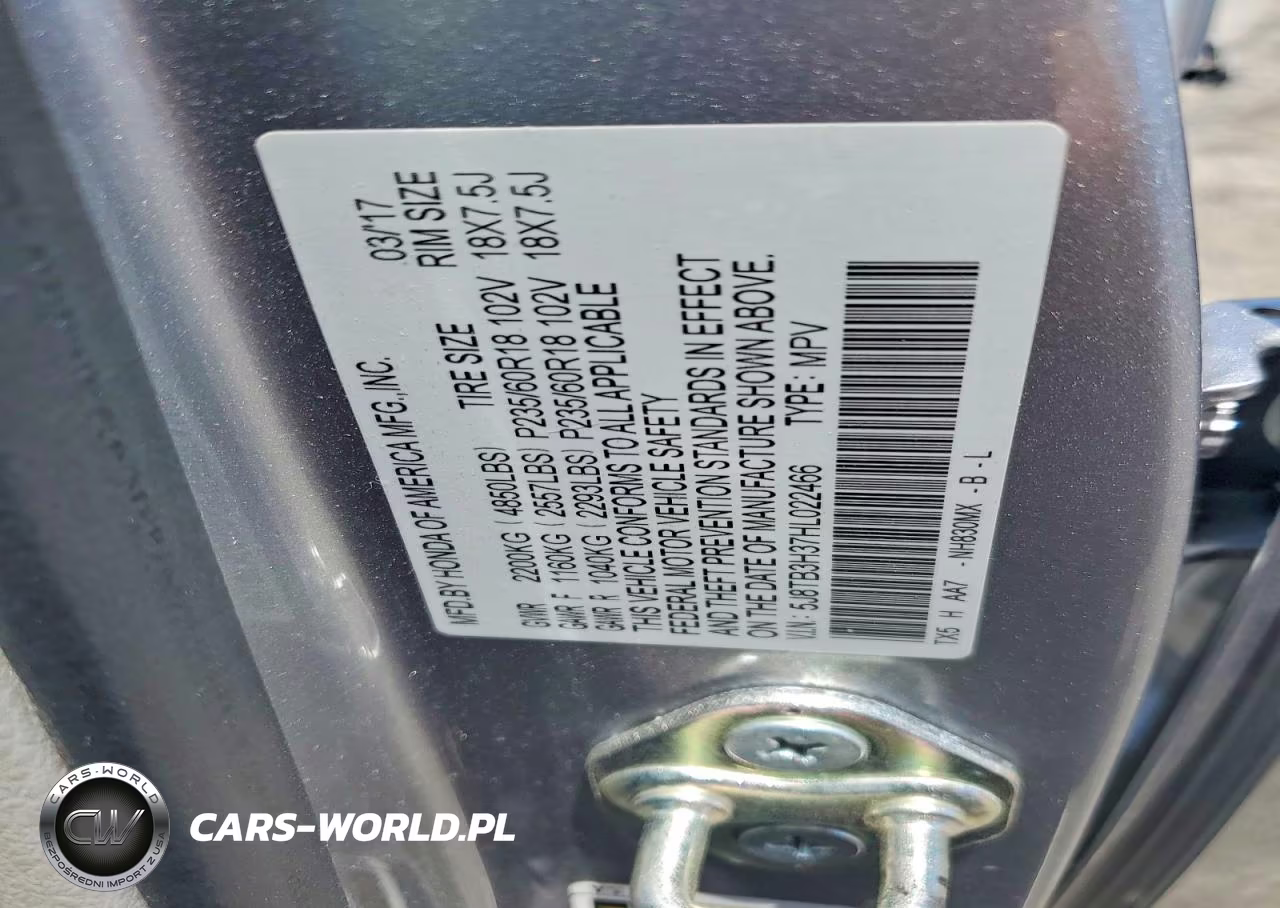 2017 Acura Rdx VIN:5J8TB3H37HL022466 - 13