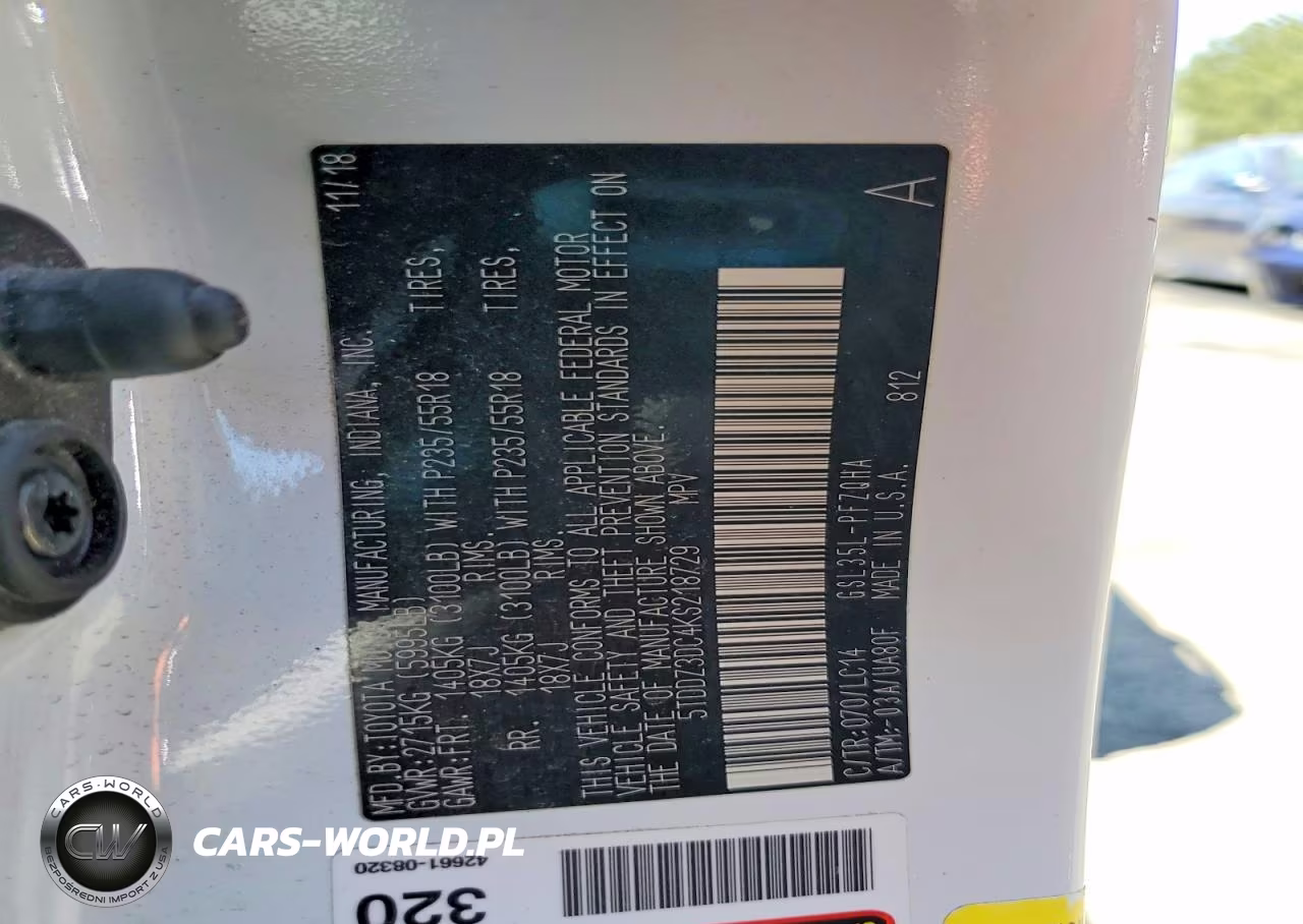 2019 Toyota Sienna Xle Premium 7-Passenger VIN:5TDDZ3DC4KS218729 - 14