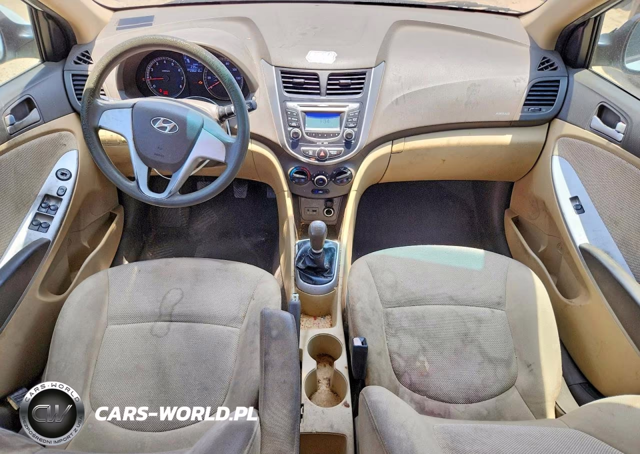 2012 Hyundai Accent Gls VIN:KMHCT4AEXCU161275 - 8