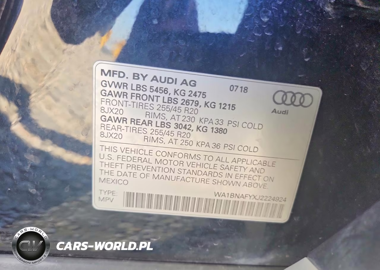 2018 Audi Q5 Premium Plus VIN:WA1BNAFYXJ2224924 - 13