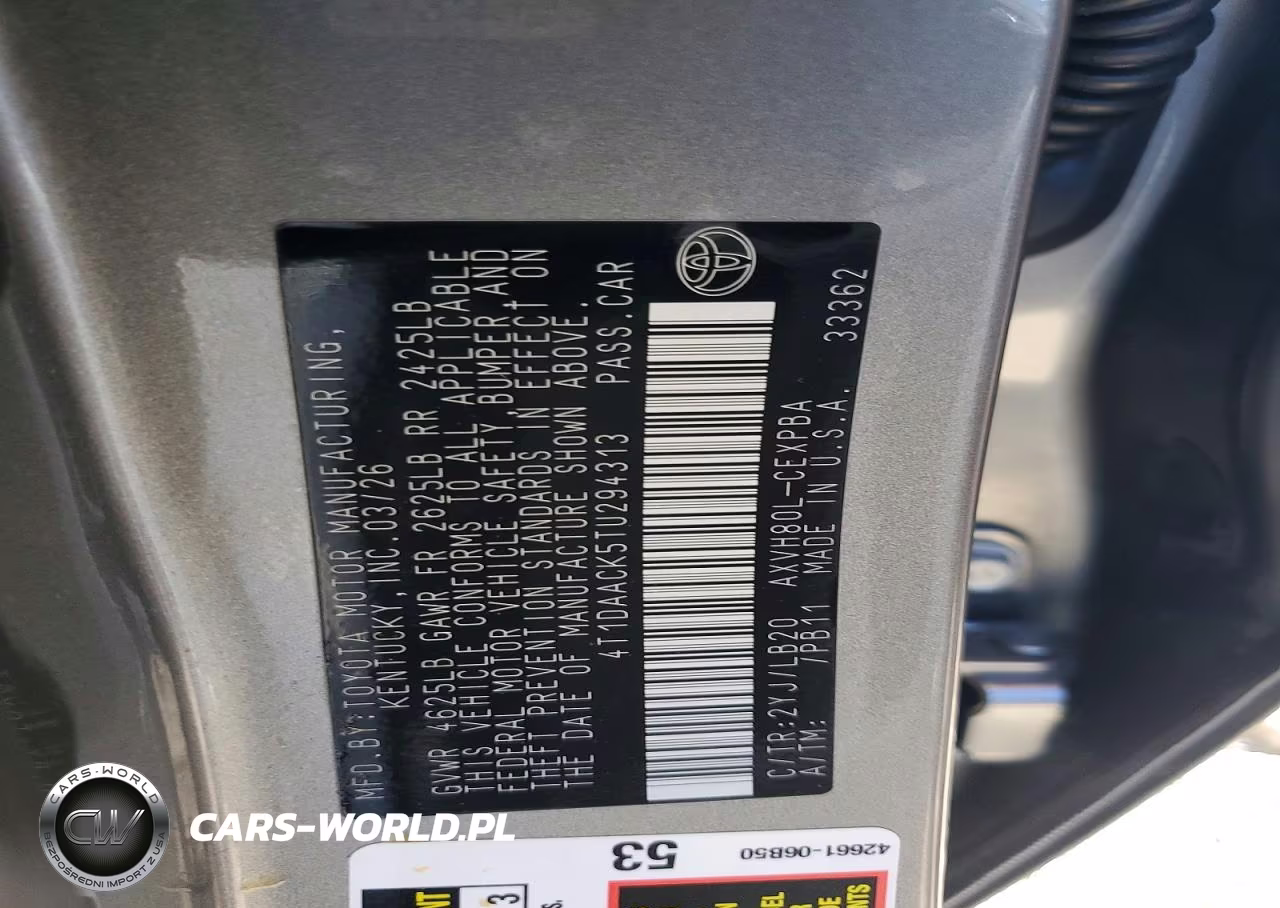 2026 Toyota Camry Xse VIN:4T1DAACK5TU294313 - 12