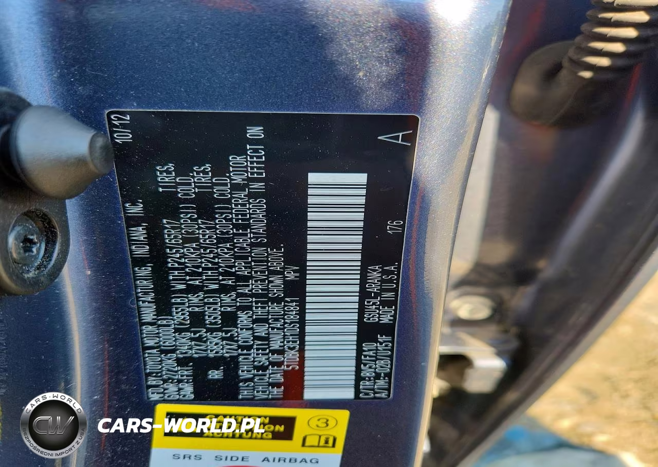 2013 Toyota Highlander Plus VIN:5TDBK3EH1DS184841 - 13