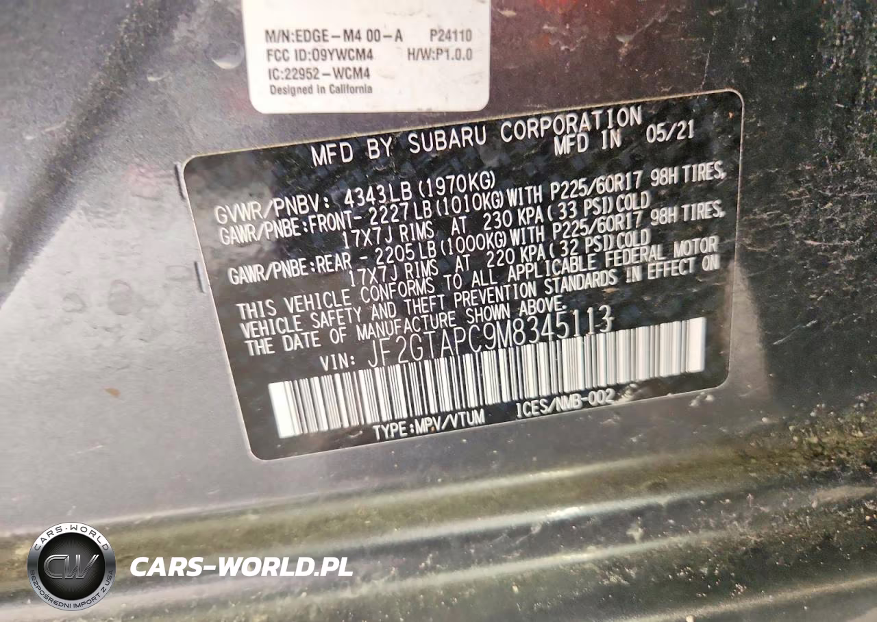 2021 Subaru Crosstrek Premium VIN:JF2GTAPC9M8345113 - 13