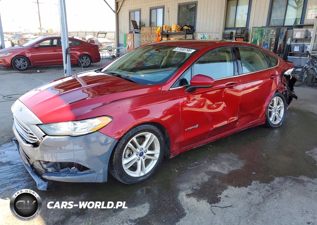 2018 Ford Fusion Se Hybrid VIN:3FA6P0LUXJR198341 - 1