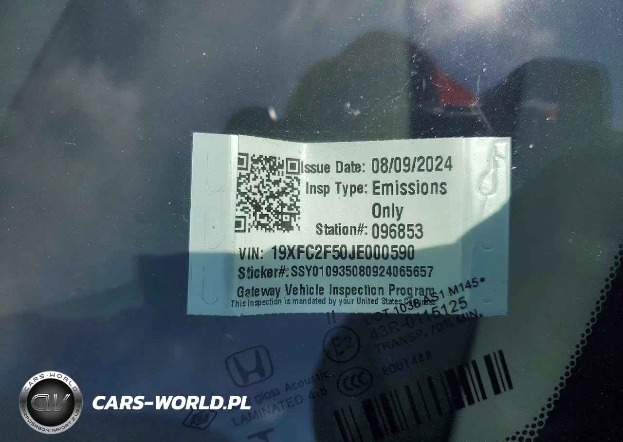 2018 Honda Civic Lx VIN:19XFC2F50JE000590 - 12