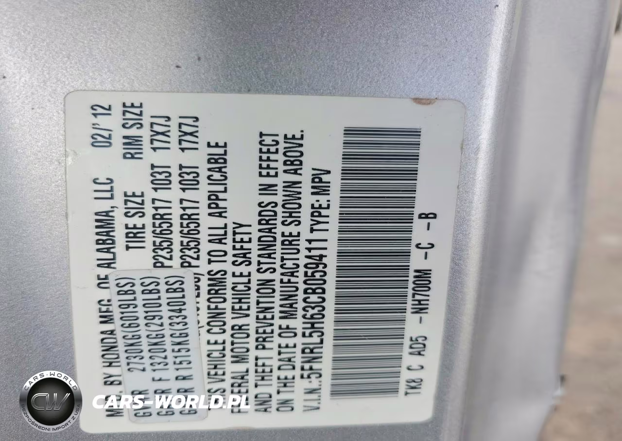 2012 Honda Odyssey Exl VIN:5FNRL5H63CB059411 - 14