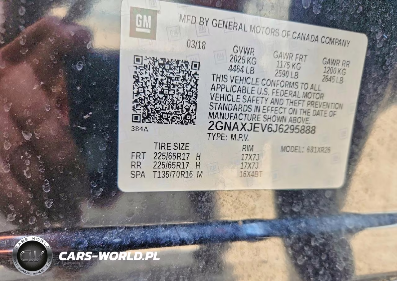 2018 Chevrolet Equinox Lt VIN:2GNAXJEV6J6295888 - 13