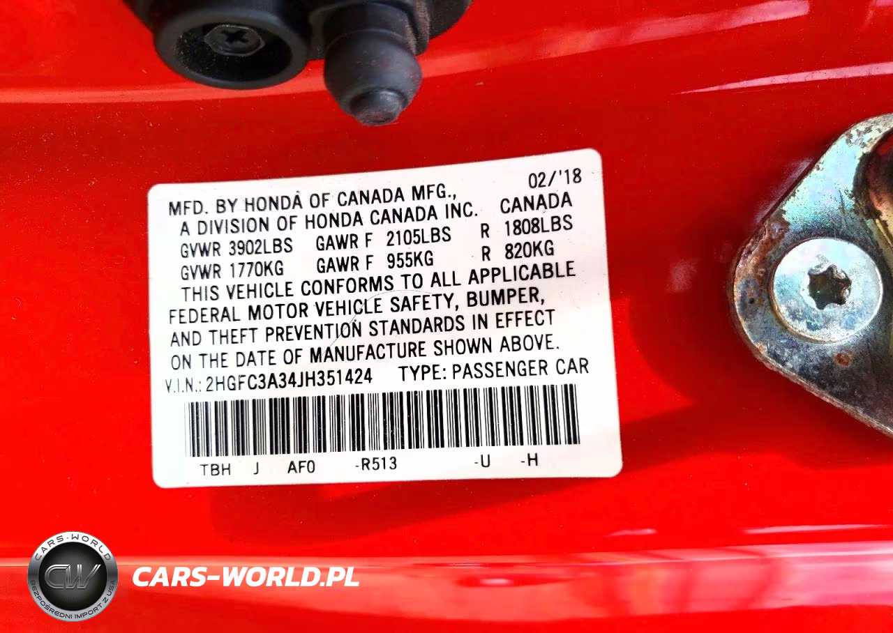 2018 Honda Civic Ex VIN:2HGFC3A34JH351424 - 12