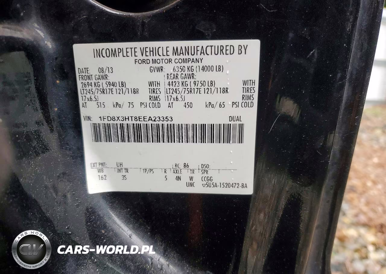 2014 Ford F350 Super Duty VIN:1FD8X3HT8EEA23353 - 12