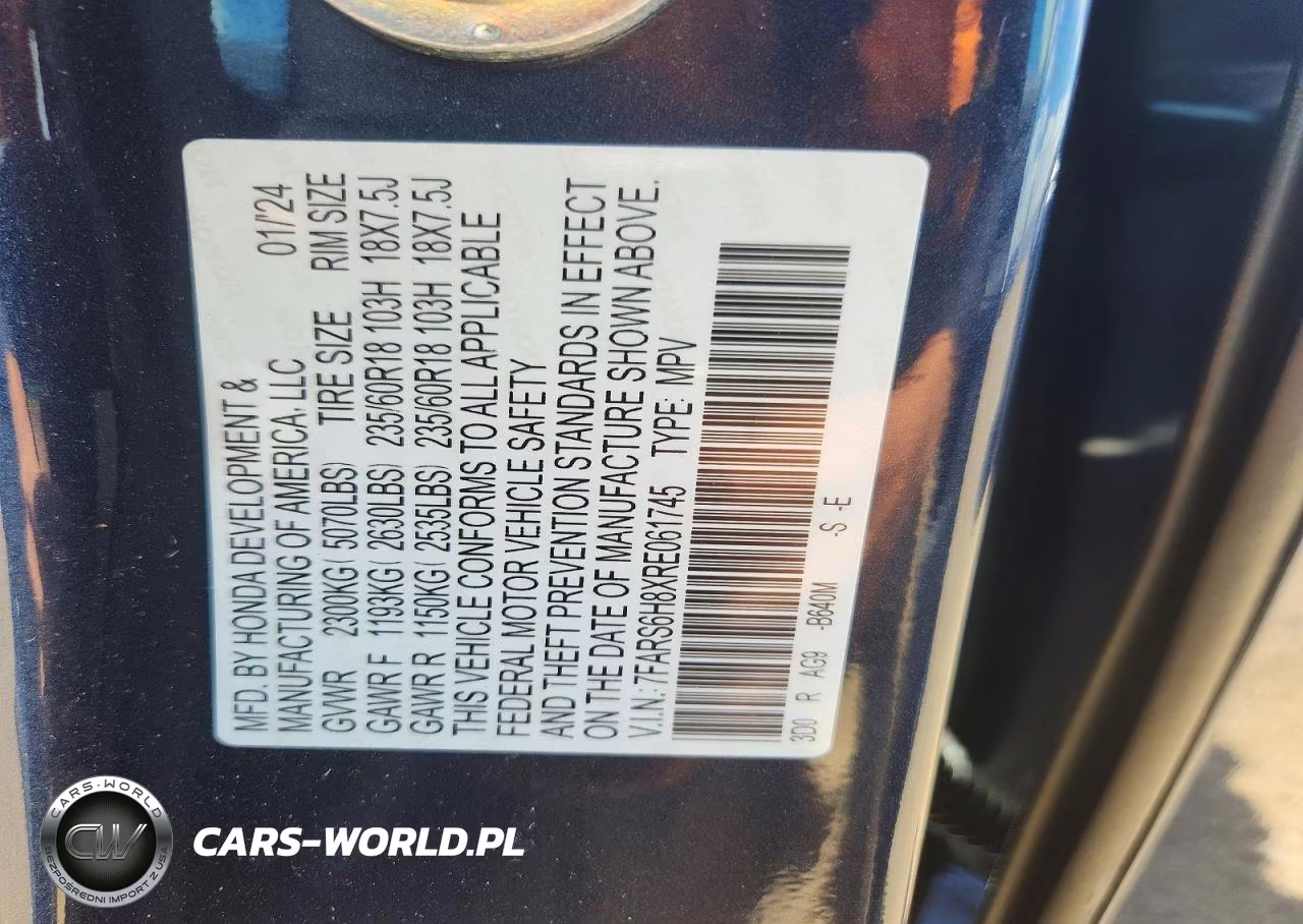 2024 Honda Cr-V Sport-L VIN:7FARS6H8XRE061745 - 12