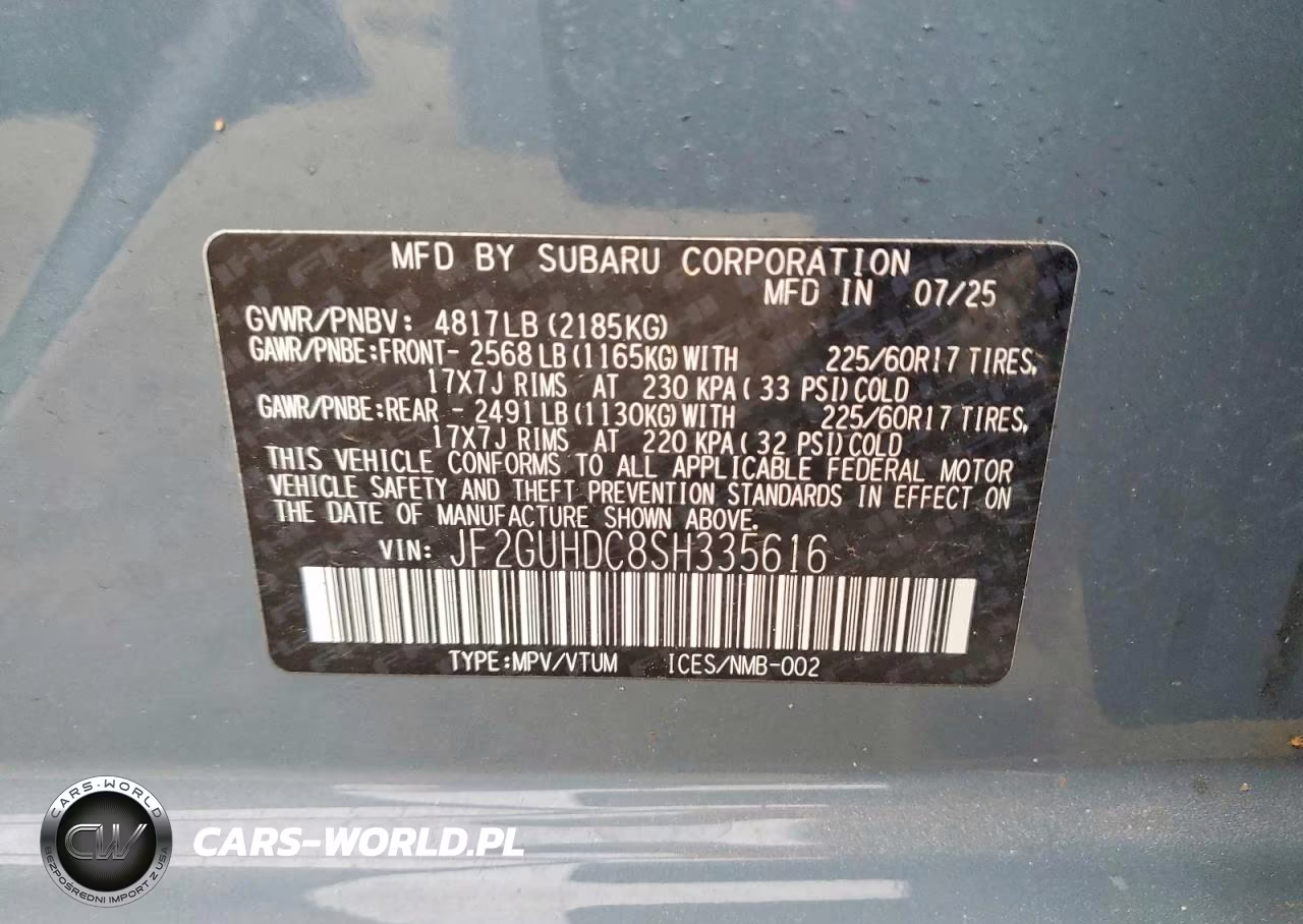 2025 Subaru Crosstrek Premium VIN:JF2GUHDC8SH335616 - 13
