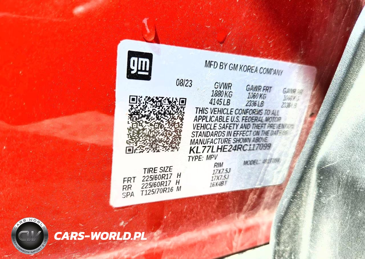 2024 Chevrolet Trax 1Lt VIN:KL77LHE24RC117099 - 12