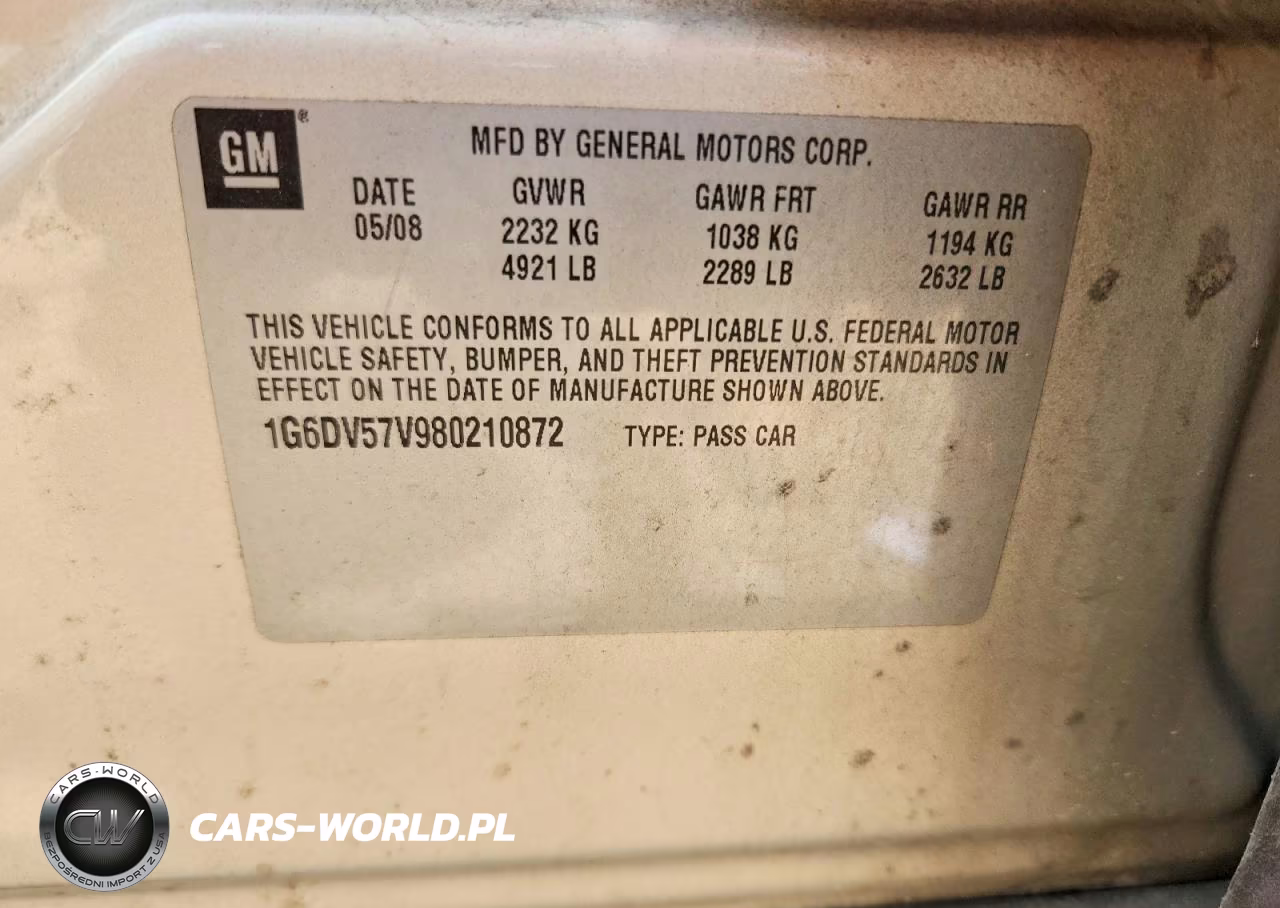 2008 Cadillac Cts Hi Feature V6 VIN:1G6DV57V980210872 - 13