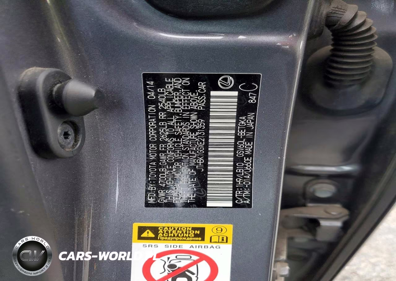2014 Lexus Es 350 VIN:JTHBK1GGXE2131359 - 12