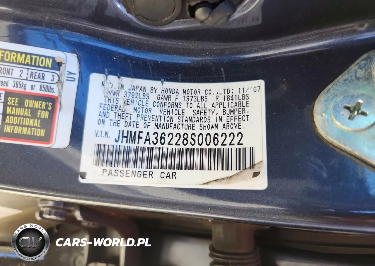 2008 Honda Civic Hybrid VIN:JHMFA36228S006222 - 12