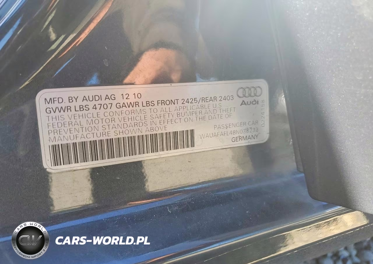 2011 Audi A4 Premium VIN:WAUAFAFL4BN038232 - 13