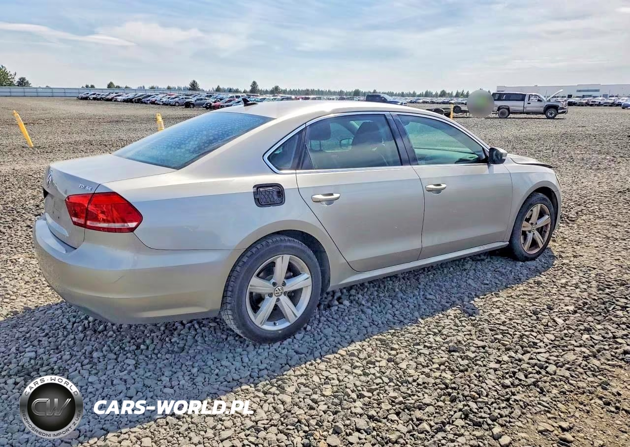 2013 Volkswagen Passat Se VIN:1VWBN7A34DC145281 - 3