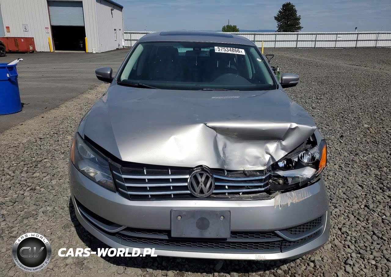 2013 Volkswagen Passat Se VIN:1VWBN7A34DC145281 - 5