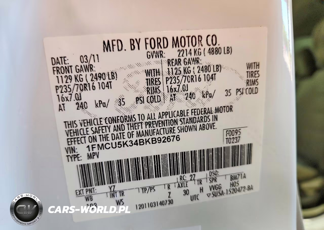 2011 Ford Escape Hybrid VIN:1FMCU5K34BKB92676 - 13