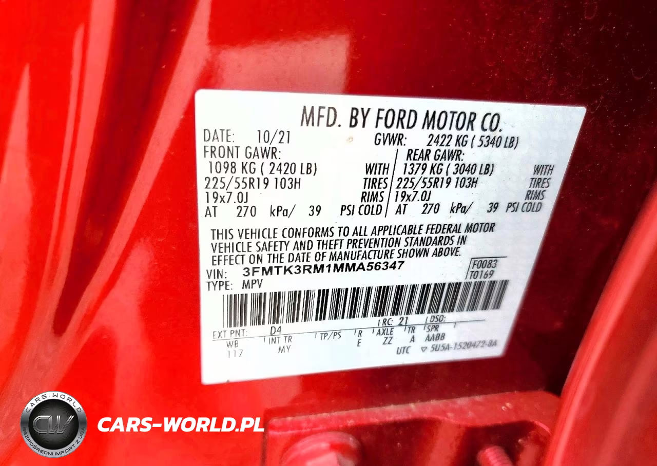 2021 Ford Mustang Mach-E Premium VIN:3FMTK3RM1MMA56347 - 13