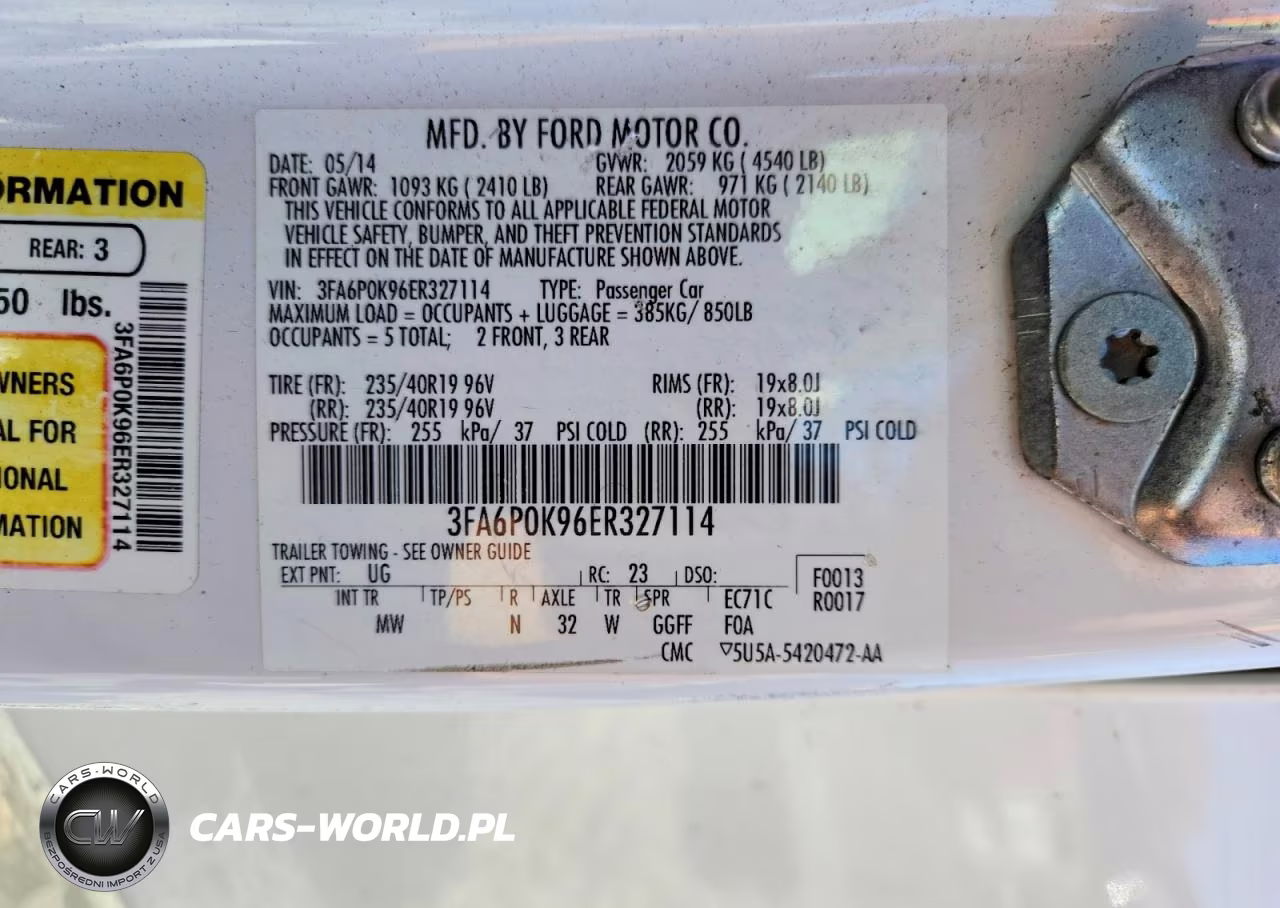 2014 Ford Fusion Titanium VIN:3FA6P0K96ER327114 - 12