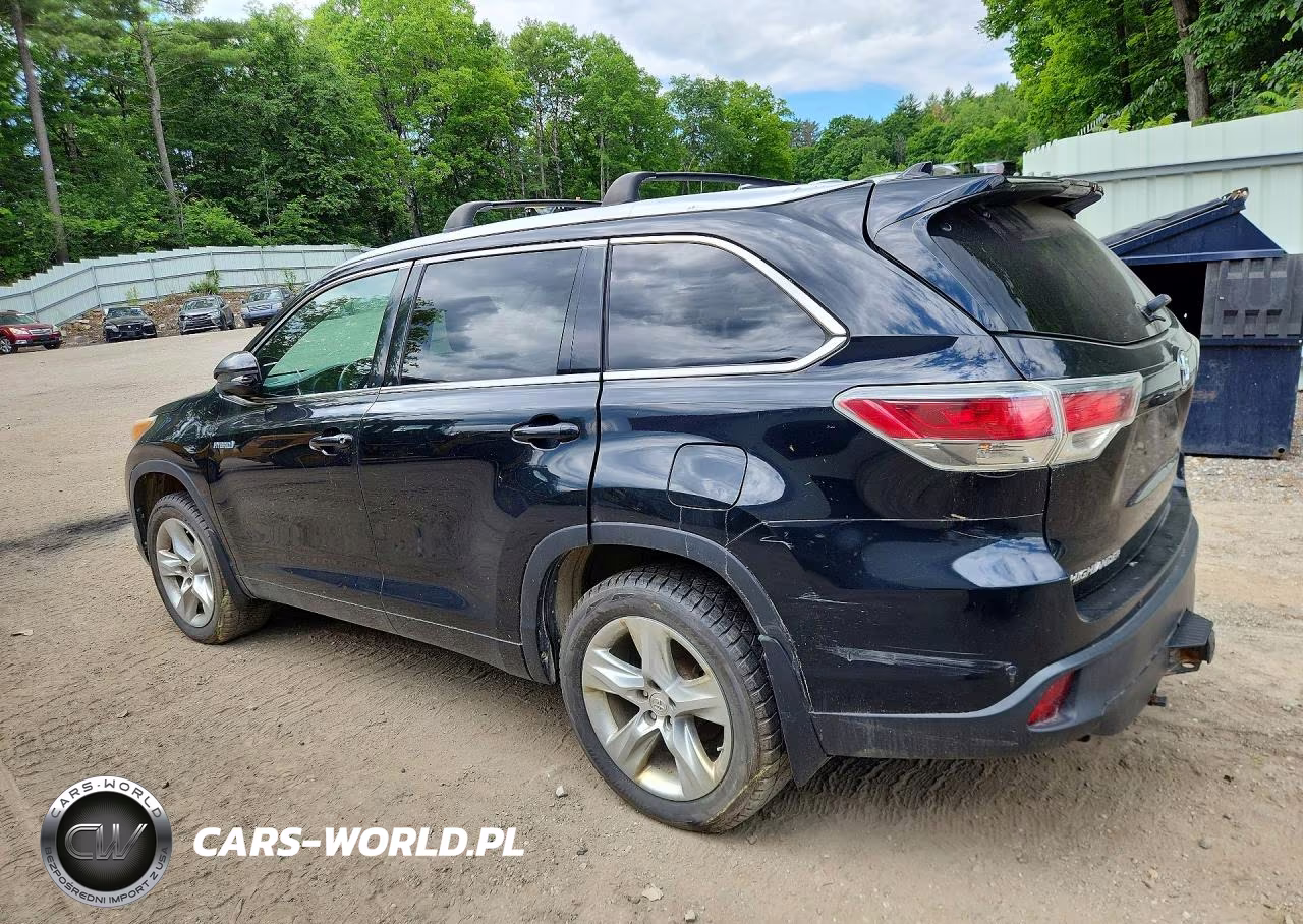2015 Toyota Highlander Hybrid Limited VIN:5TDDCRFH2FS012389 - 2