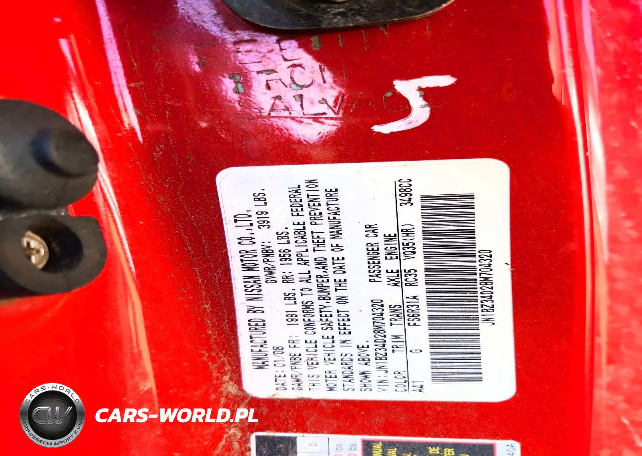 2008 Nissan 350Z Coupe VIN:JN1BZ34D28M704320 - 13