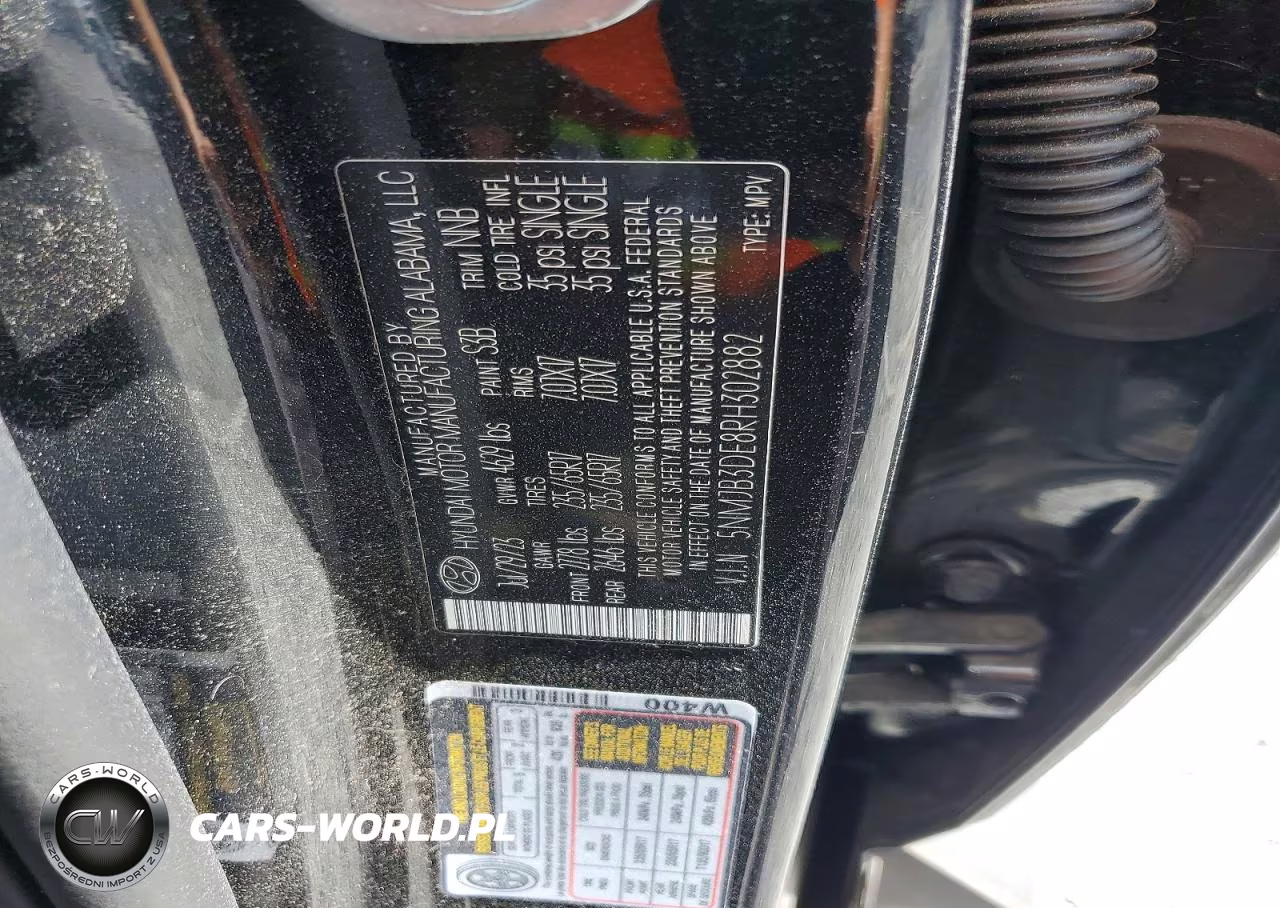 2024 Hyundai Tucson Sel VIN:5NMJB3DE8RH302882 - 12