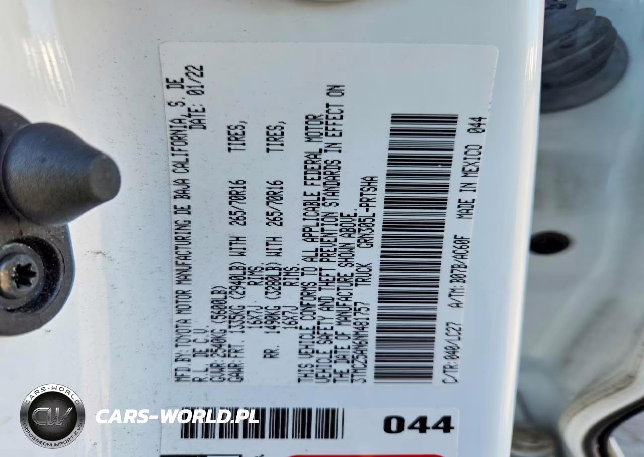 2022 Toyota Tacoma Trd Off-Road VIN:3TMCZ5AN6NM481757 - 12
