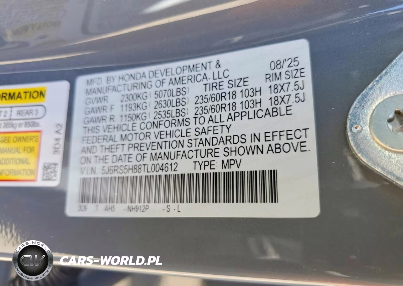 2026 Honda Cr-V Sport-L VIN:5J6RS5H88TL004612 - 14