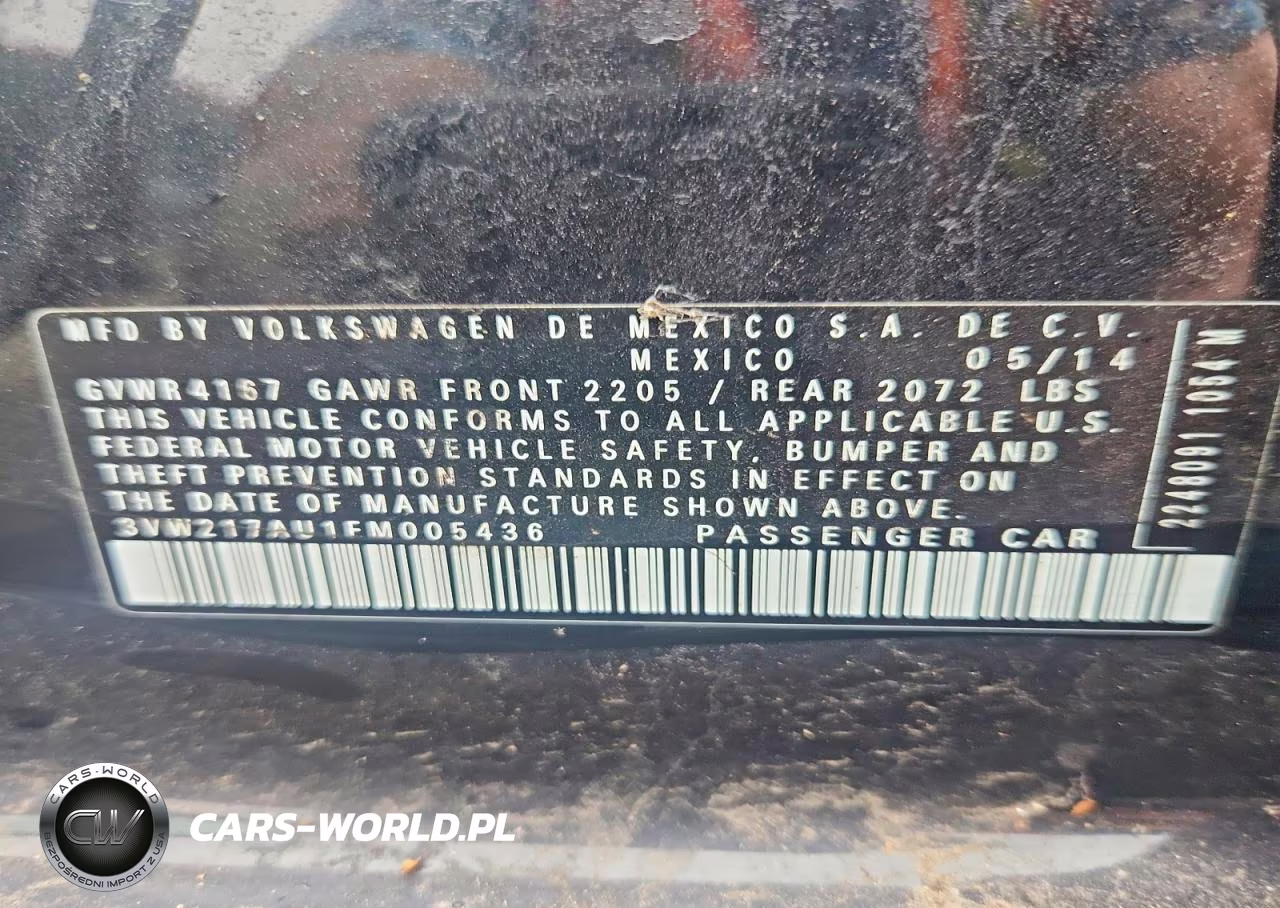 2015 Volkswagen Golf VIN:3VW217AU1FM005436 - 13