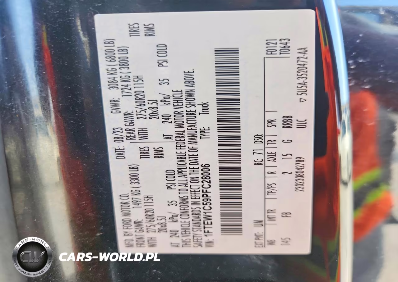 2023 Ford F150 Supercrew VIN:1FTEW1C59PFC28006 - 13
