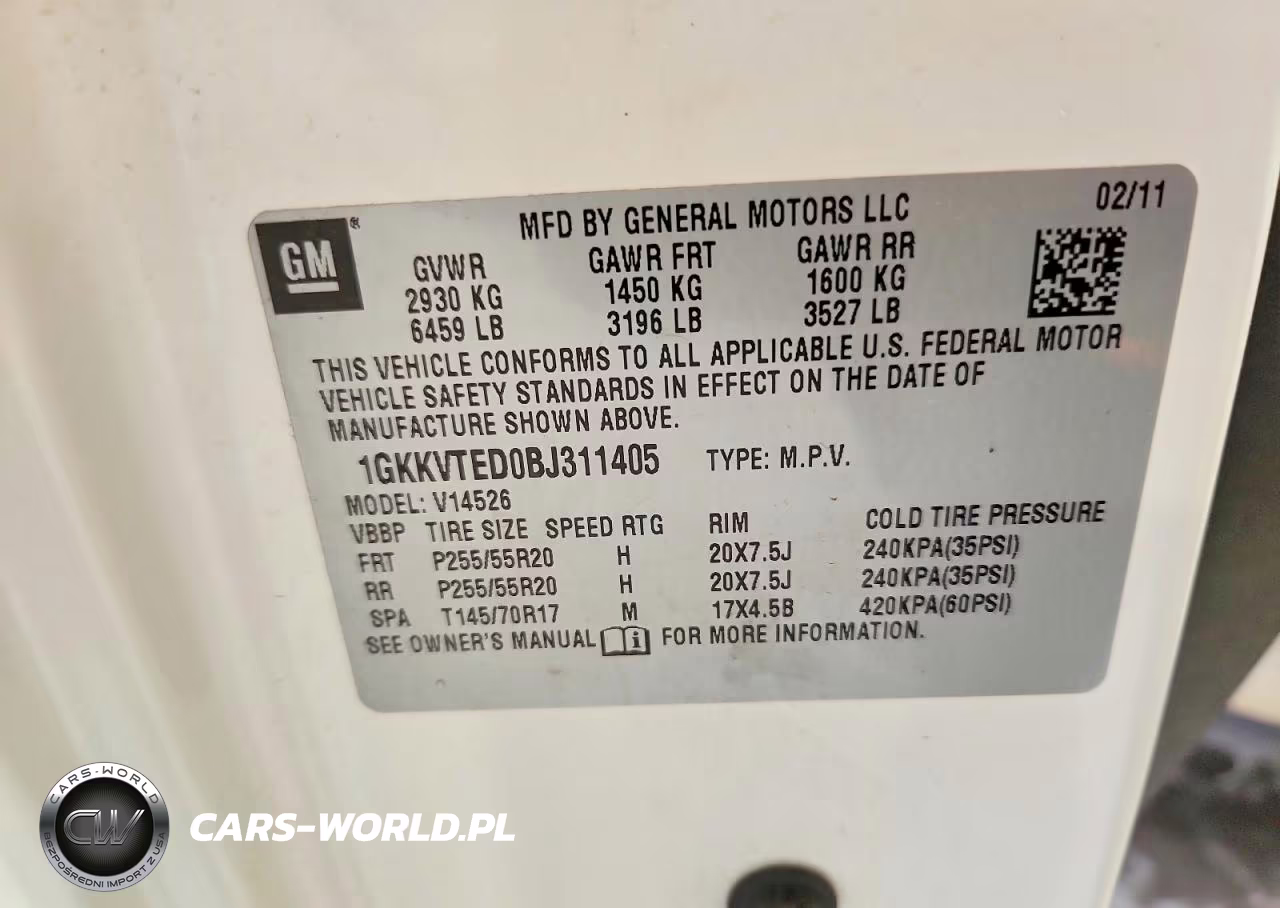 2011 GMC Acadia Denali VIN:1GKKVTED0BJ311405 - 13