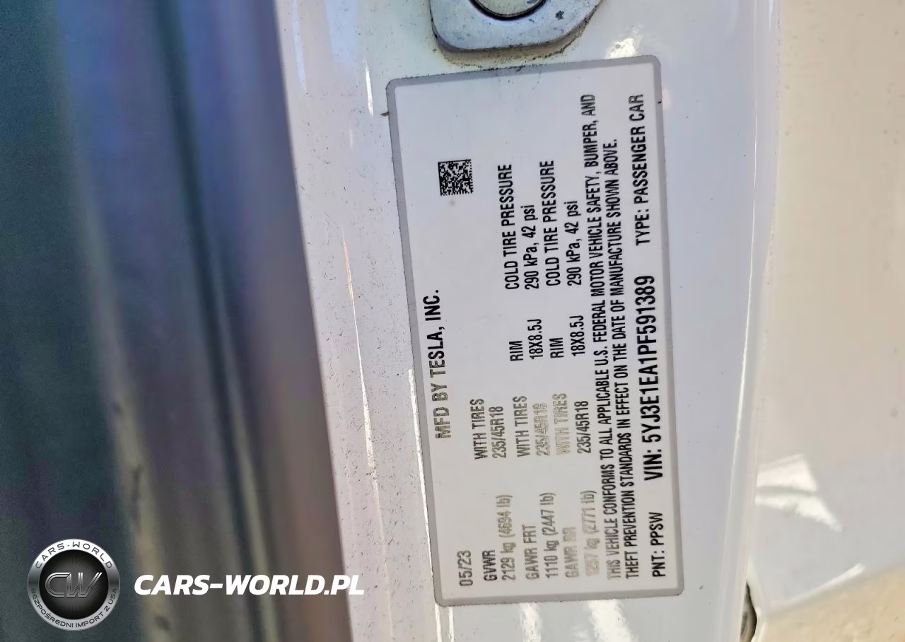 2023 Tesla Model 3 VIN:5YJ3E1EA1PF591389 - 12
