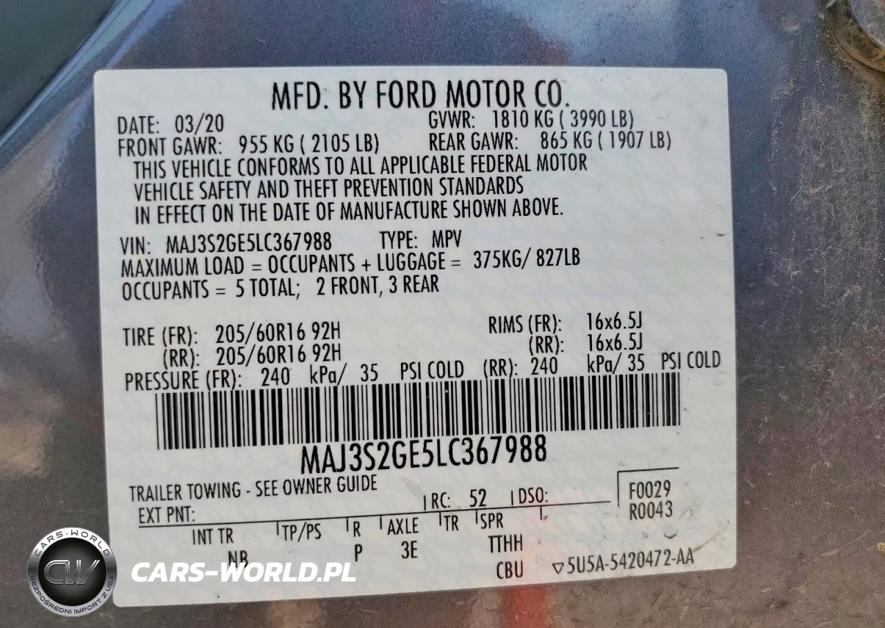 2020 Ford Ecosport Se VIN:MAJ3S2GE5LC367988 - 14