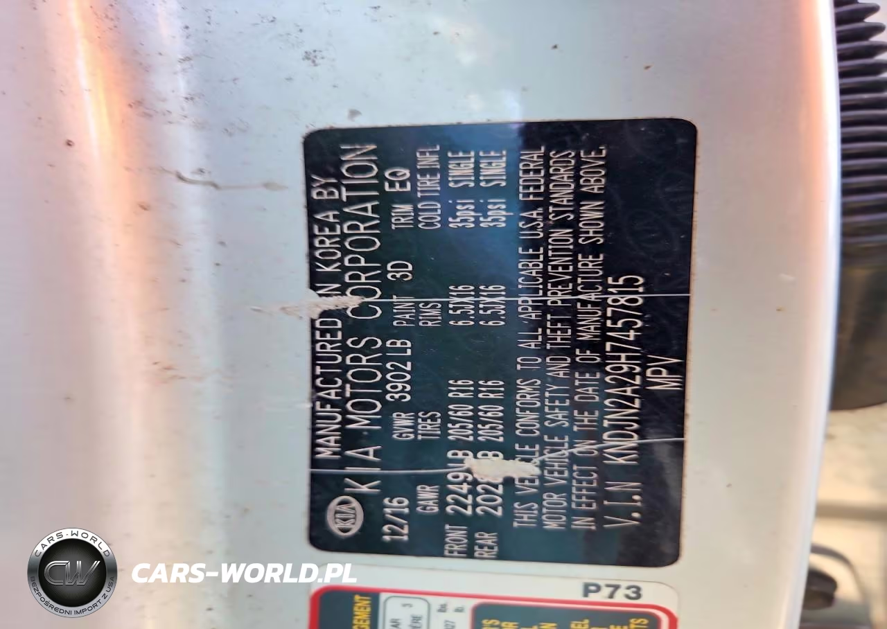 2017 Kia Soul Base VIN:KNDJN2A29H7457815 - 13