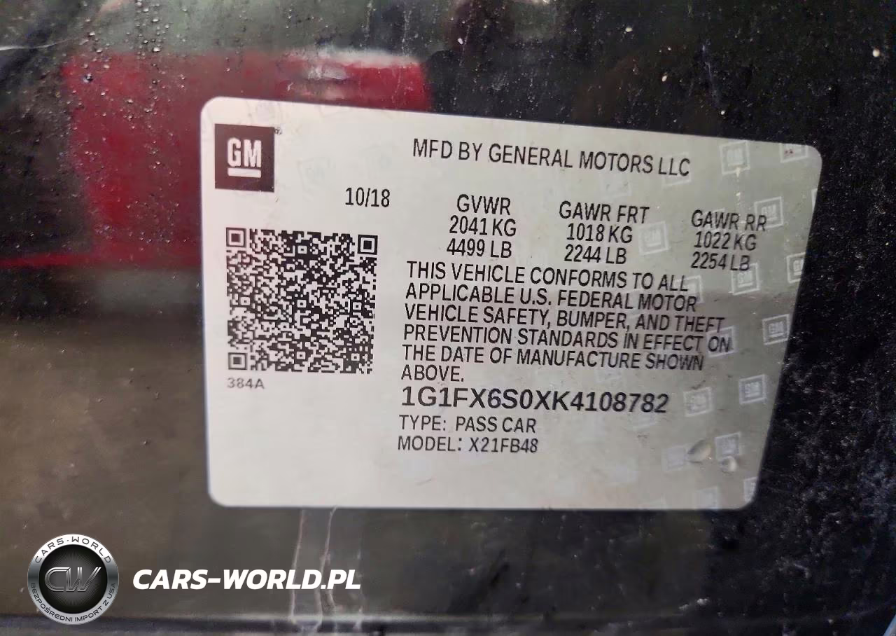 2019 Chevrolet Bolt Ev Premier VIN:1G1FX6S0XK4108782 - 12