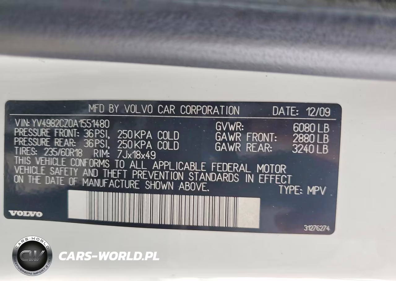 2010 Volvo Xc90 3.2 VIN:YV4982CZ0A1551480 - 13