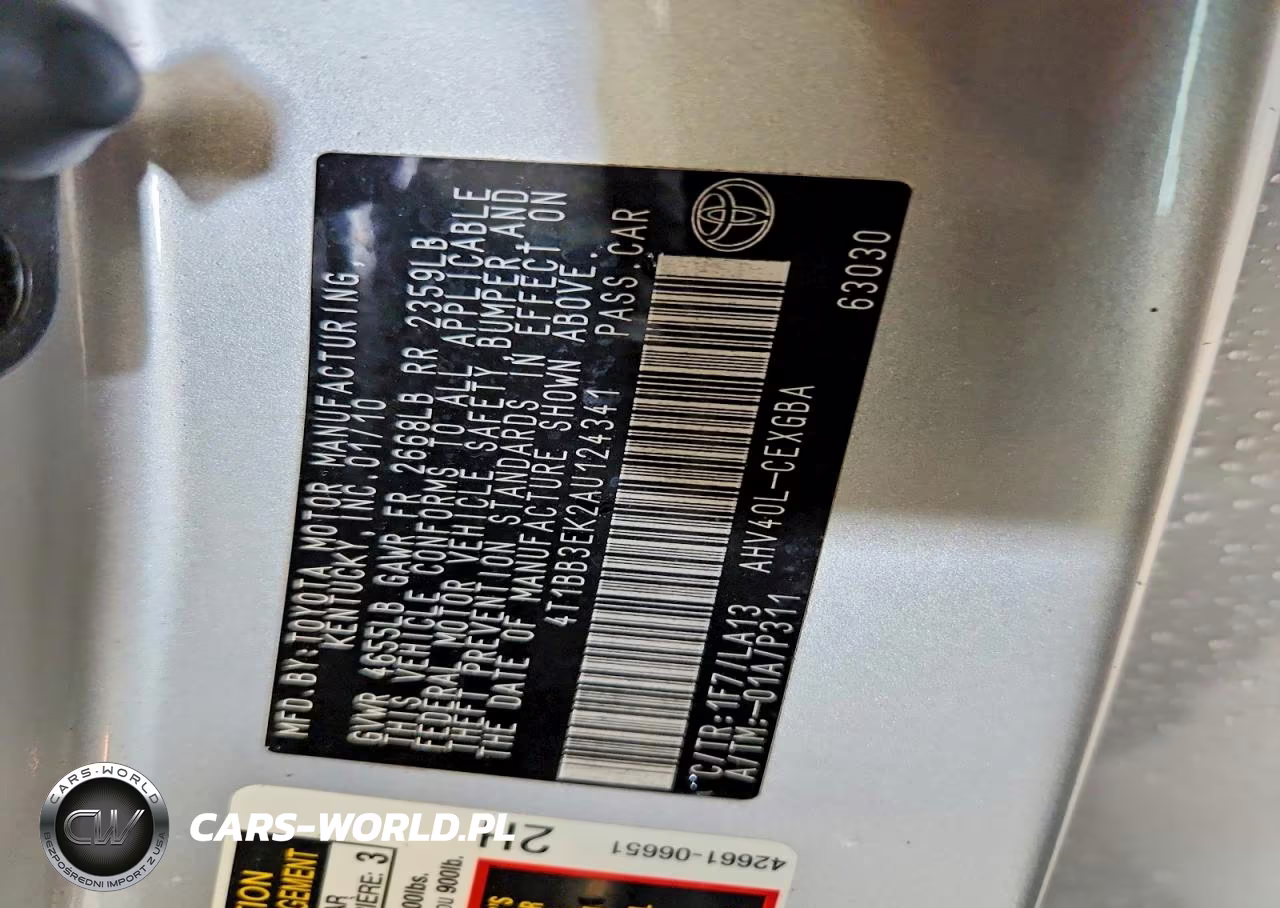2010 Toyota Camry Hybrid VIN:4T1BB3EK2AU124341 - 12