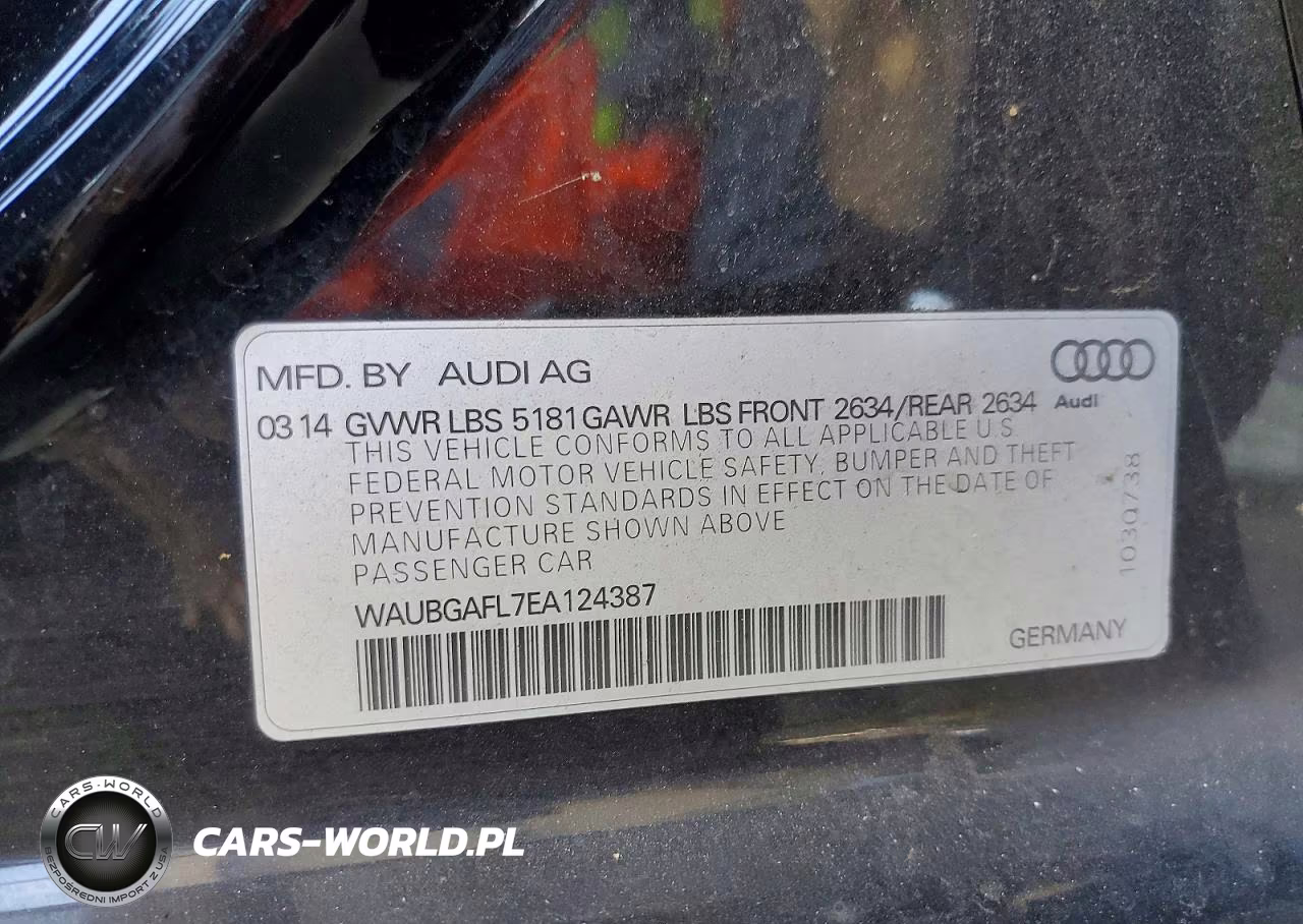 2014 Audi S4 Premium Plus VIN:WAUBGAFL7EA124387 - 12