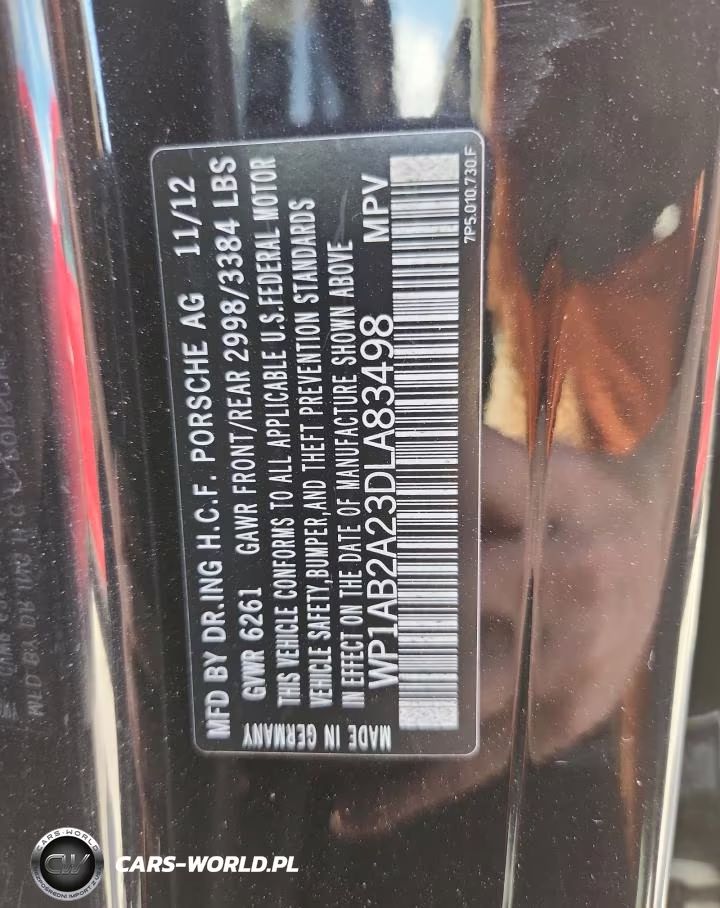 2013 Porsche Cayenne VIN:WP1AB2A23DLA83498 - 13