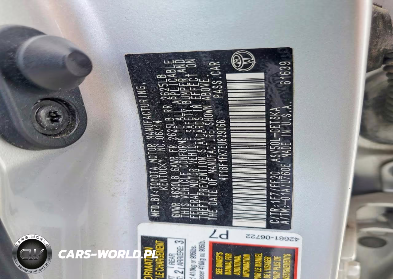 2014 Toyota Camry Se VIN:4T1BF1FK7EU829066 - 13