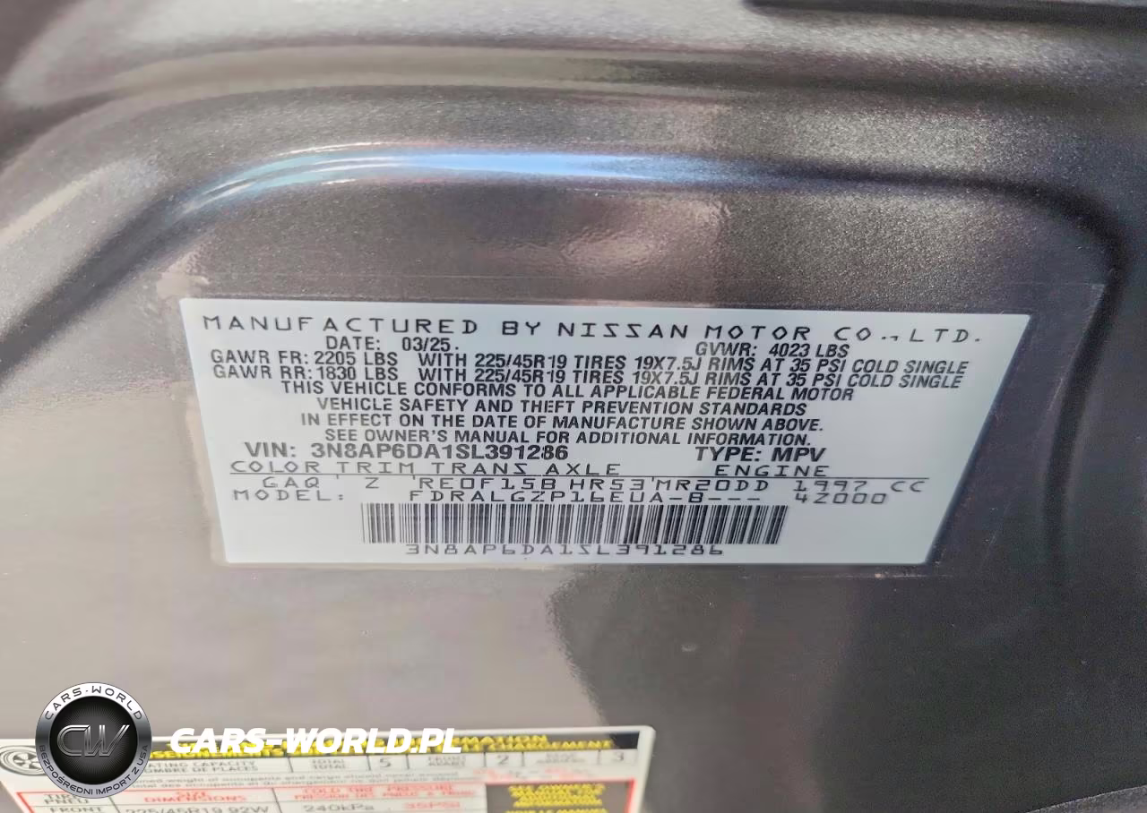 2025 Nissan Kicks Sr VIN:3N8AP6DA1SL391286 - 13